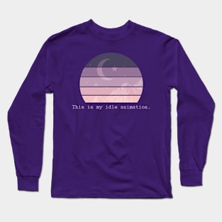 This Is My Idle Animation Long Sleeve T-Shirt